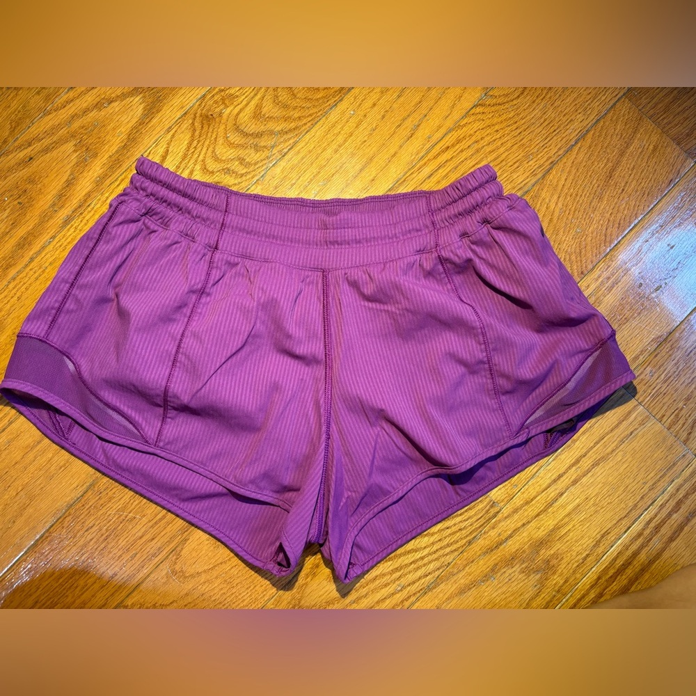 Lululemon Athletica Purple Athletic Shorts Moisture-Wicking